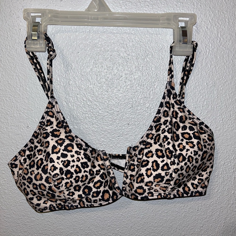 Cheetah Print Swimsuit Top
